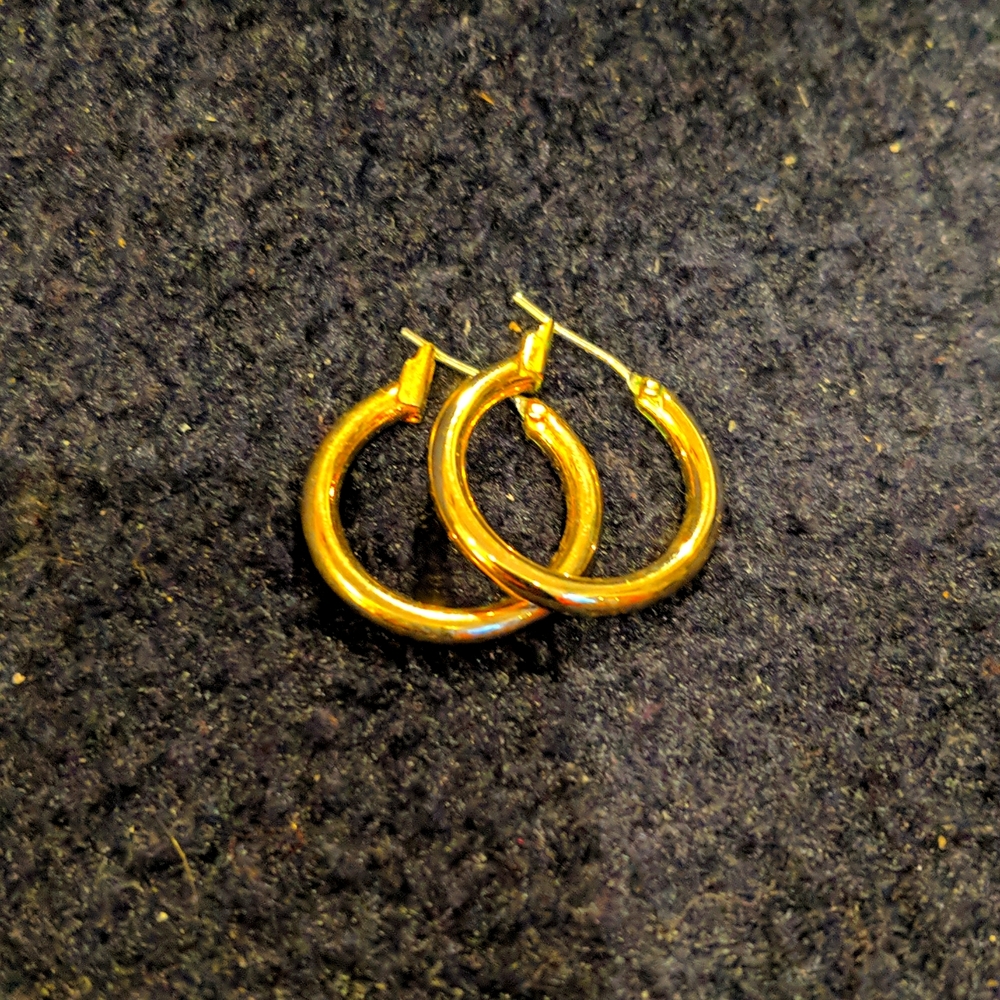 Golf Hooped Earrings
